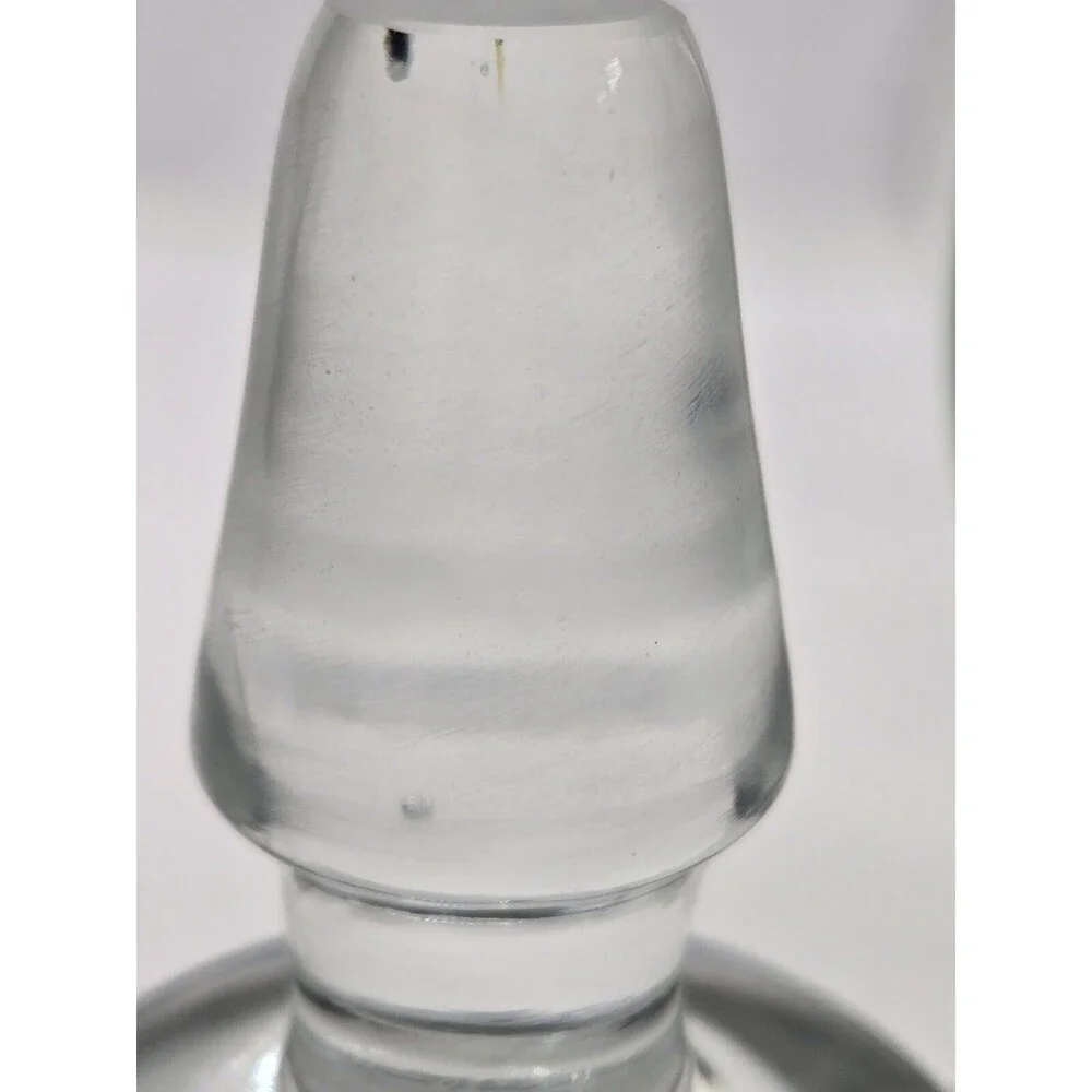 Vintage Crystal Liquor Decanter Bottle With Stopper Heavy No chips or cracks
